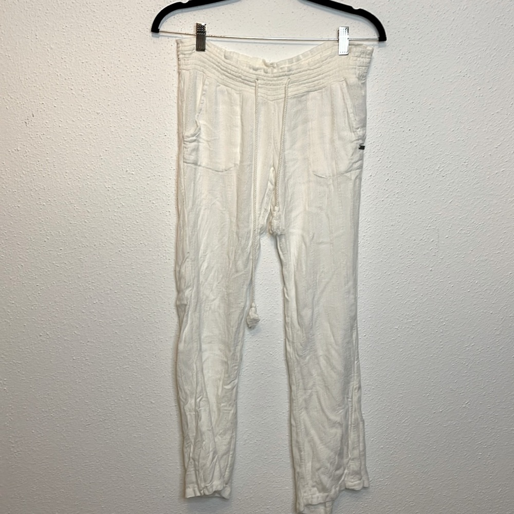 Roxy White Flare Beach Pants Size XS